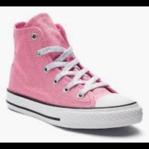 Girls Glitter High top all star converse used